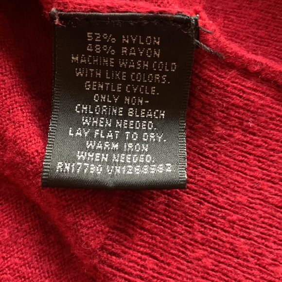 Mossimo Dark Red Open Front Cardigan Size M - Picture 6 of 9